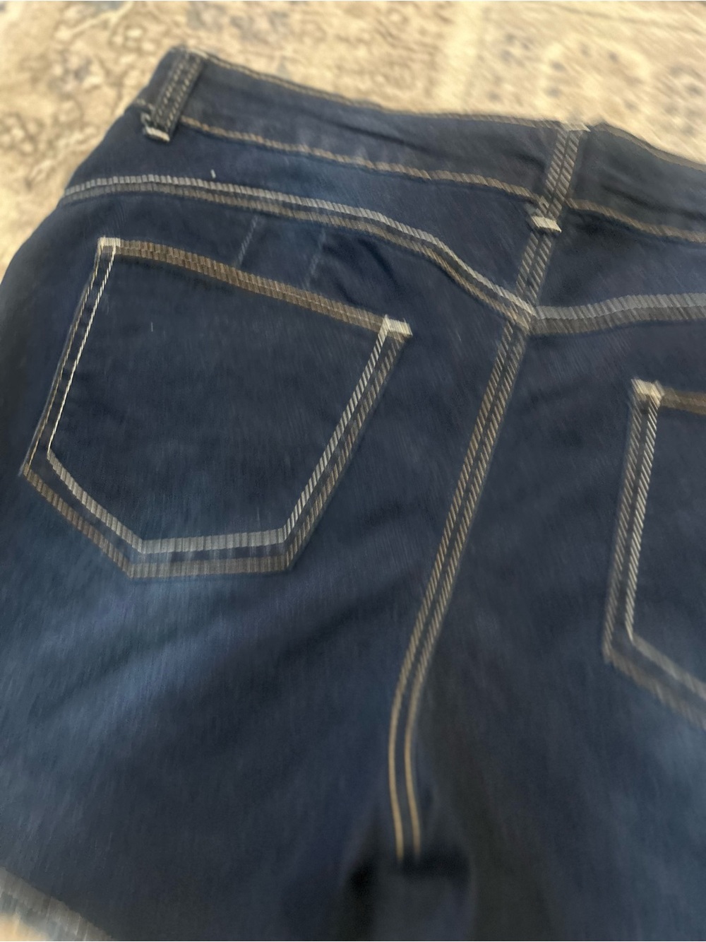 GOGO Dark Blue Mid-Rise Denim Shorts - Picture 8 of 8